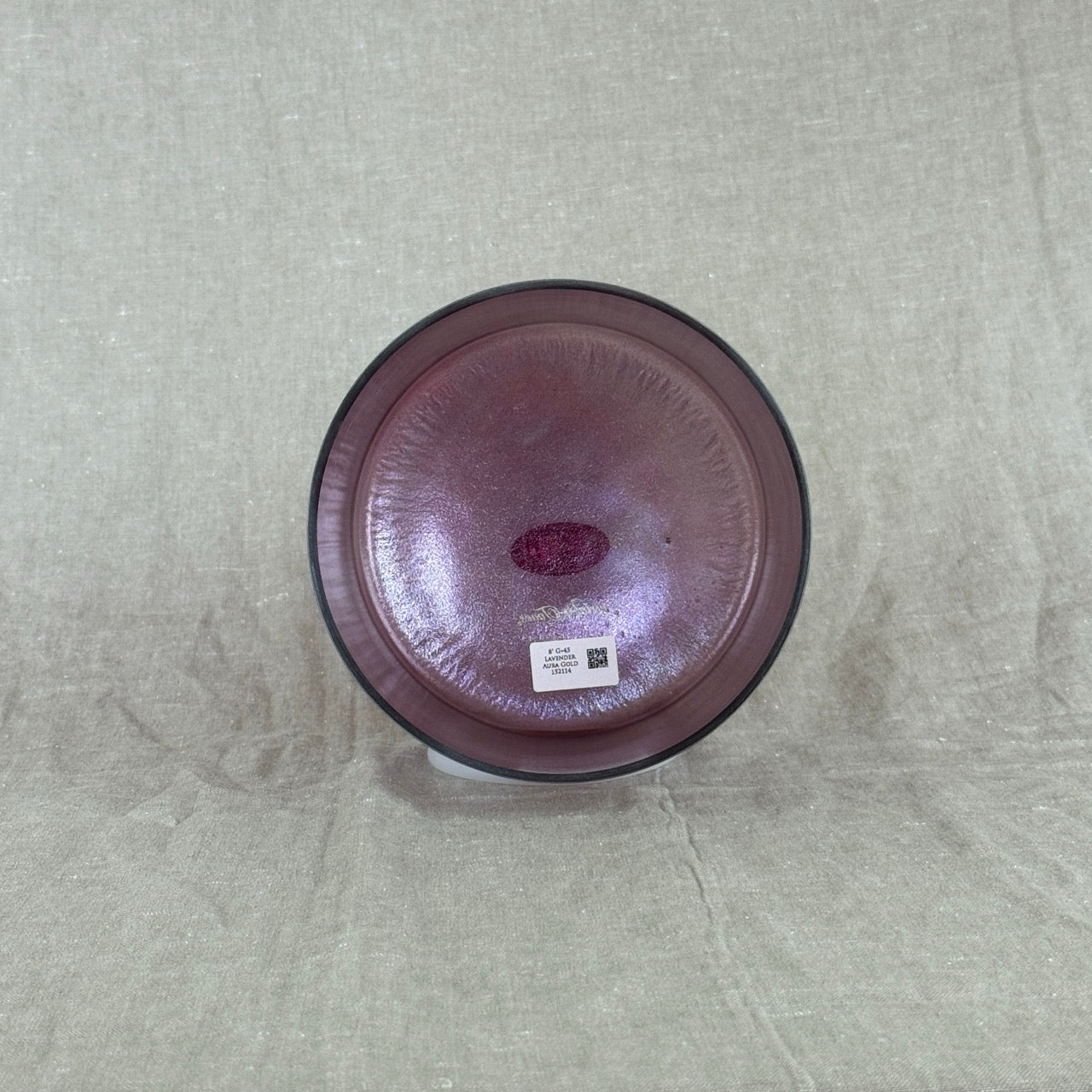 8" G+45 Lavender Aura Gold Alchemy™ Crystal Bowl