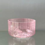 9″ C-40 Tesseract Salt, Pink Aura Gold Alchemy™ Crystal Bowl® Side View