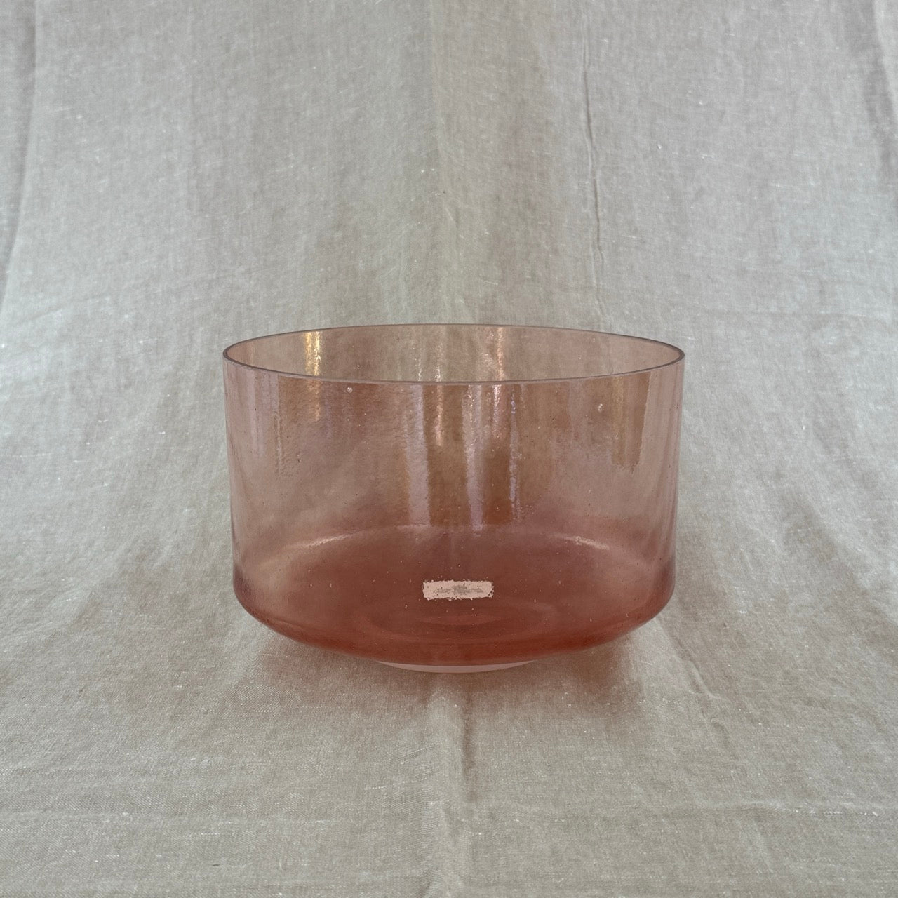 9" A+5 Rose Quartz, White Light Aura Gold Alchemy™ Crystal Bowl
