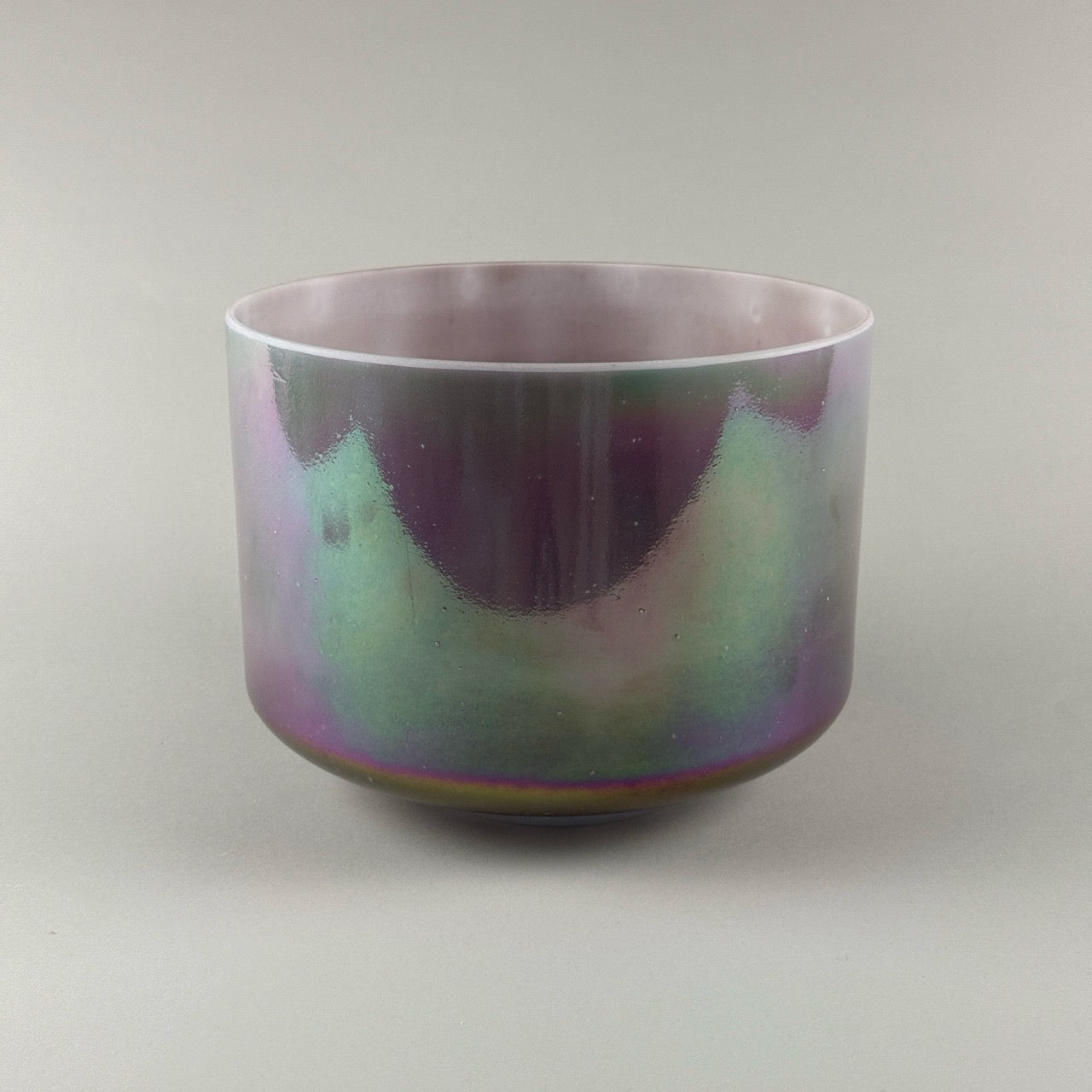 9” A#+40 Ruby, Platinum Alchemy™ Crystal Bowl (Side View)