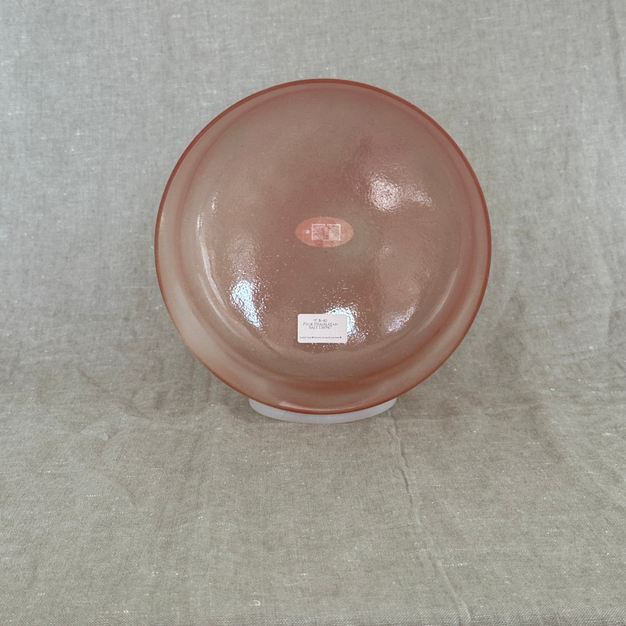 9" B-40 Pink Himalayan Salt Bowl Alchemy™ Crystal Bowl