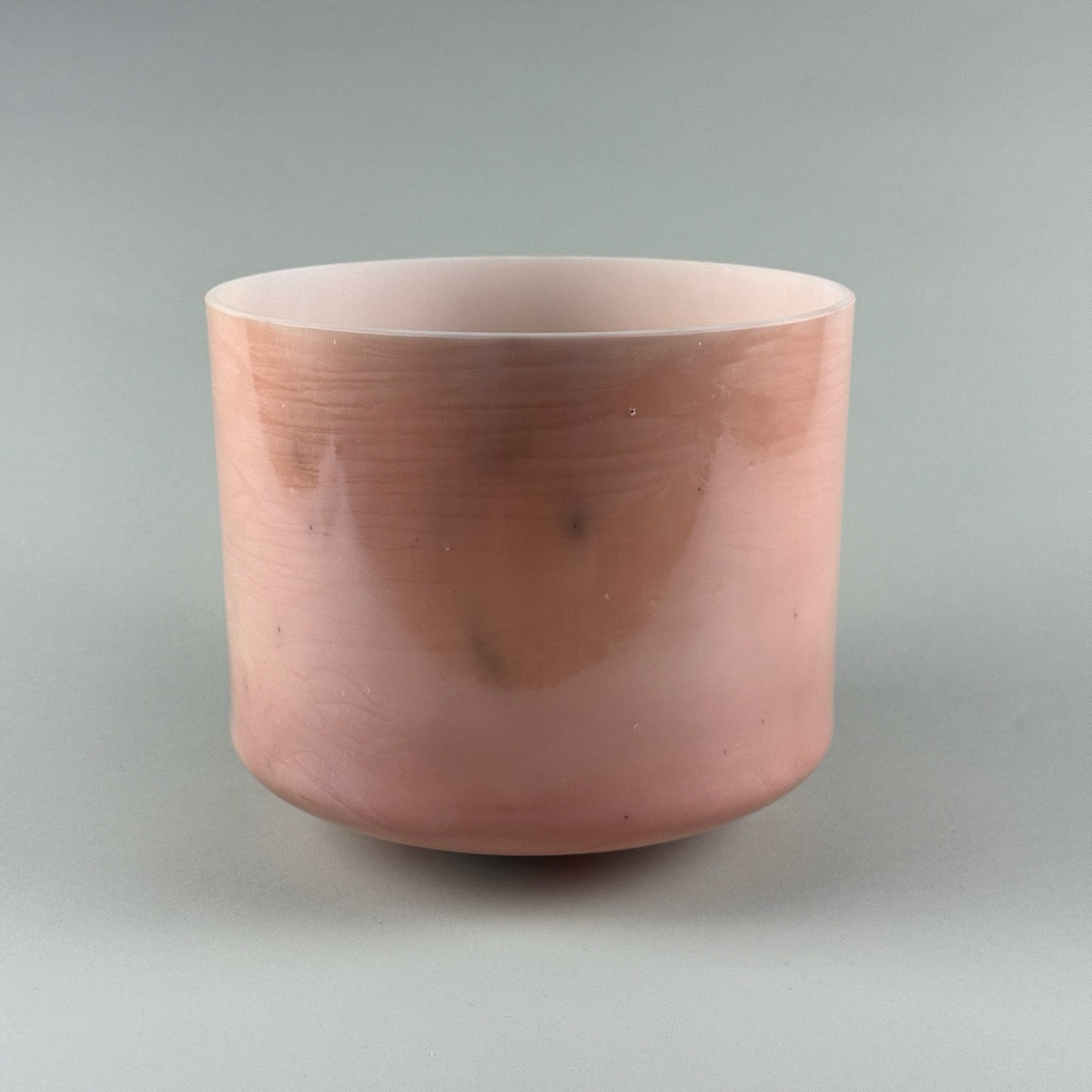 9” B0 Sedona Red Rock, White Light Angel Gold Alchemy™ Crystal Bowl (Side View)