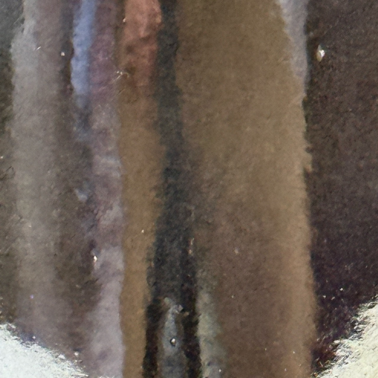 9” B-45 Charcoal, Palladium Alchemy™ Crystal Bowl (Colour Close Up)