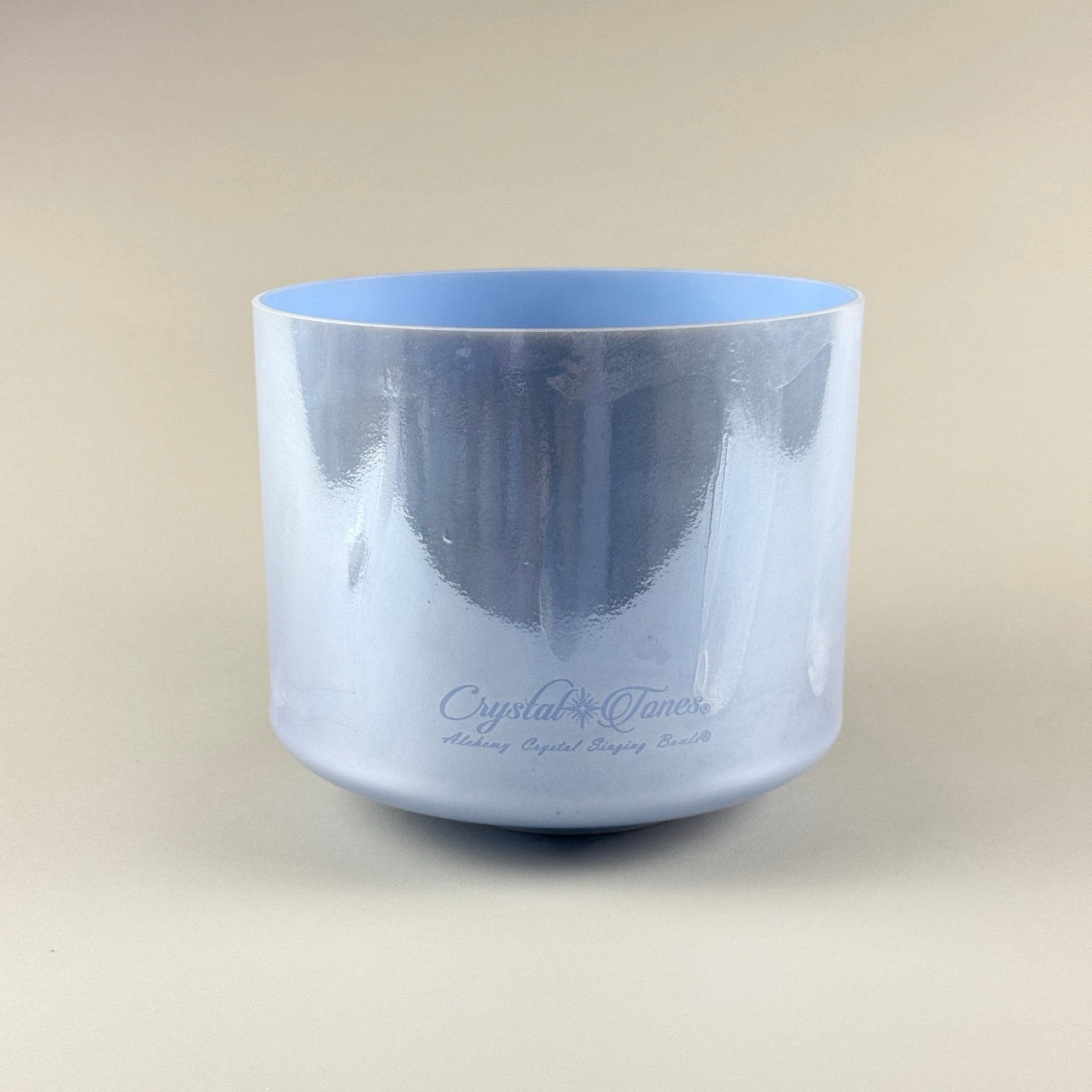 9” B+50 Larimar, Palladium Alchemy™ Crystal Bowl (Side View)