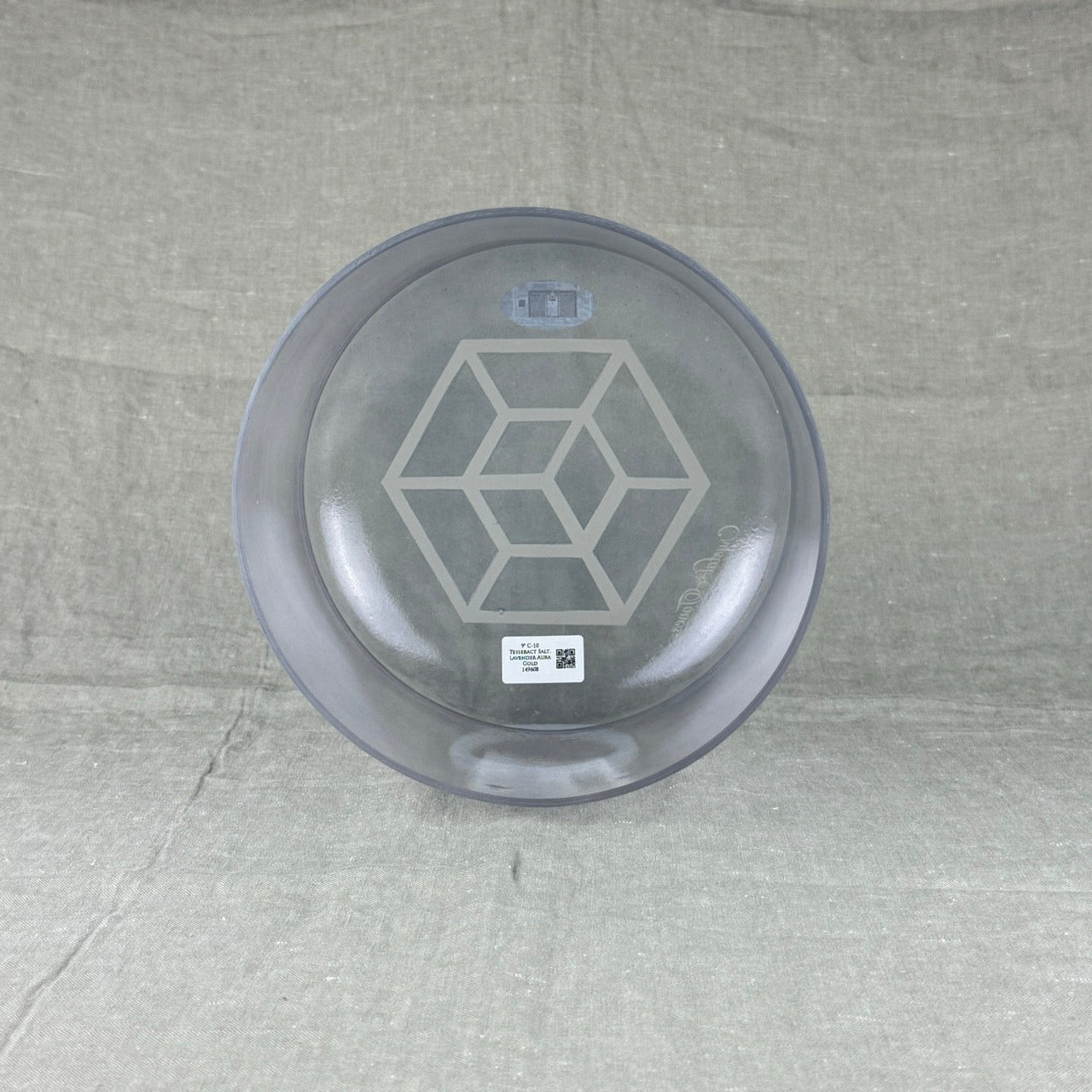 9" C-10 Tesseract Salt, Lavender Aura Gold Alchemy™ Crystal Bowl