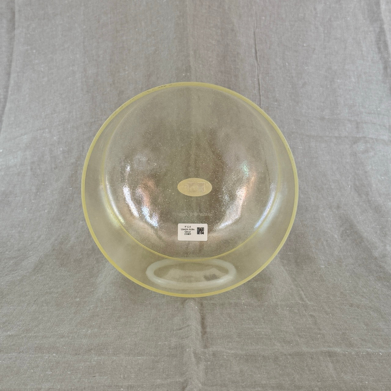 9" C-5 Lemon Aura Gold Alchemy™ Crystal Bowl