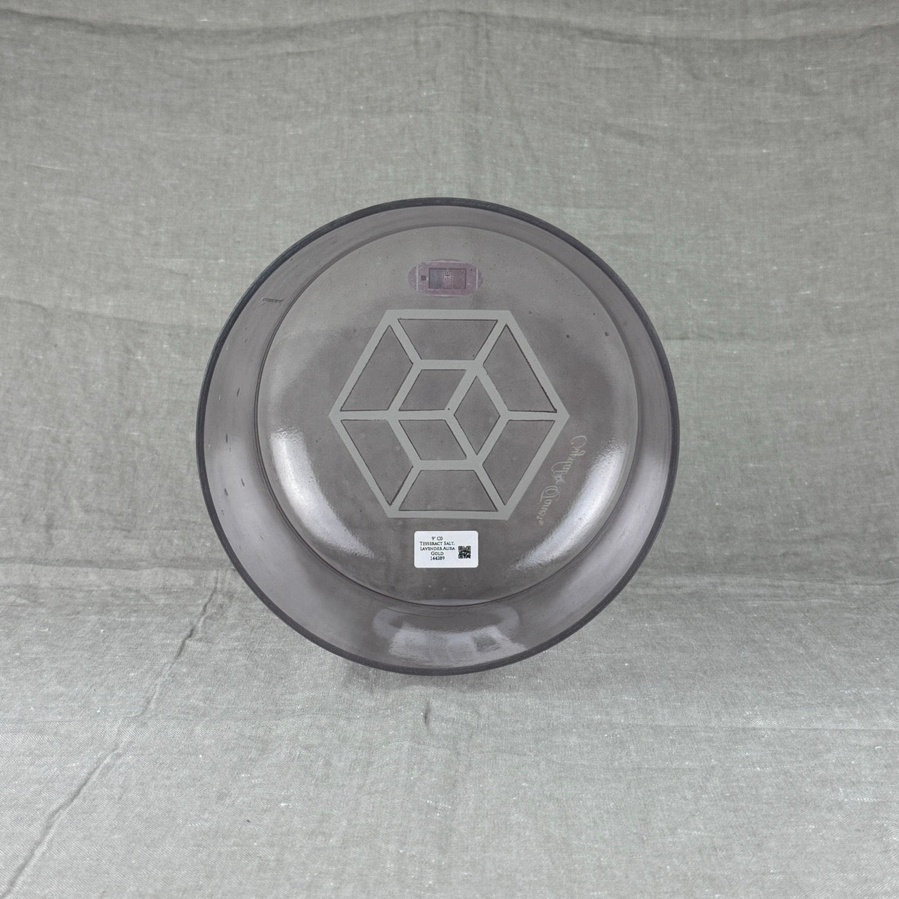 9" C0 Tesseract Salt, Lavender Aura Gold Alchemy™ Crystal Bowl