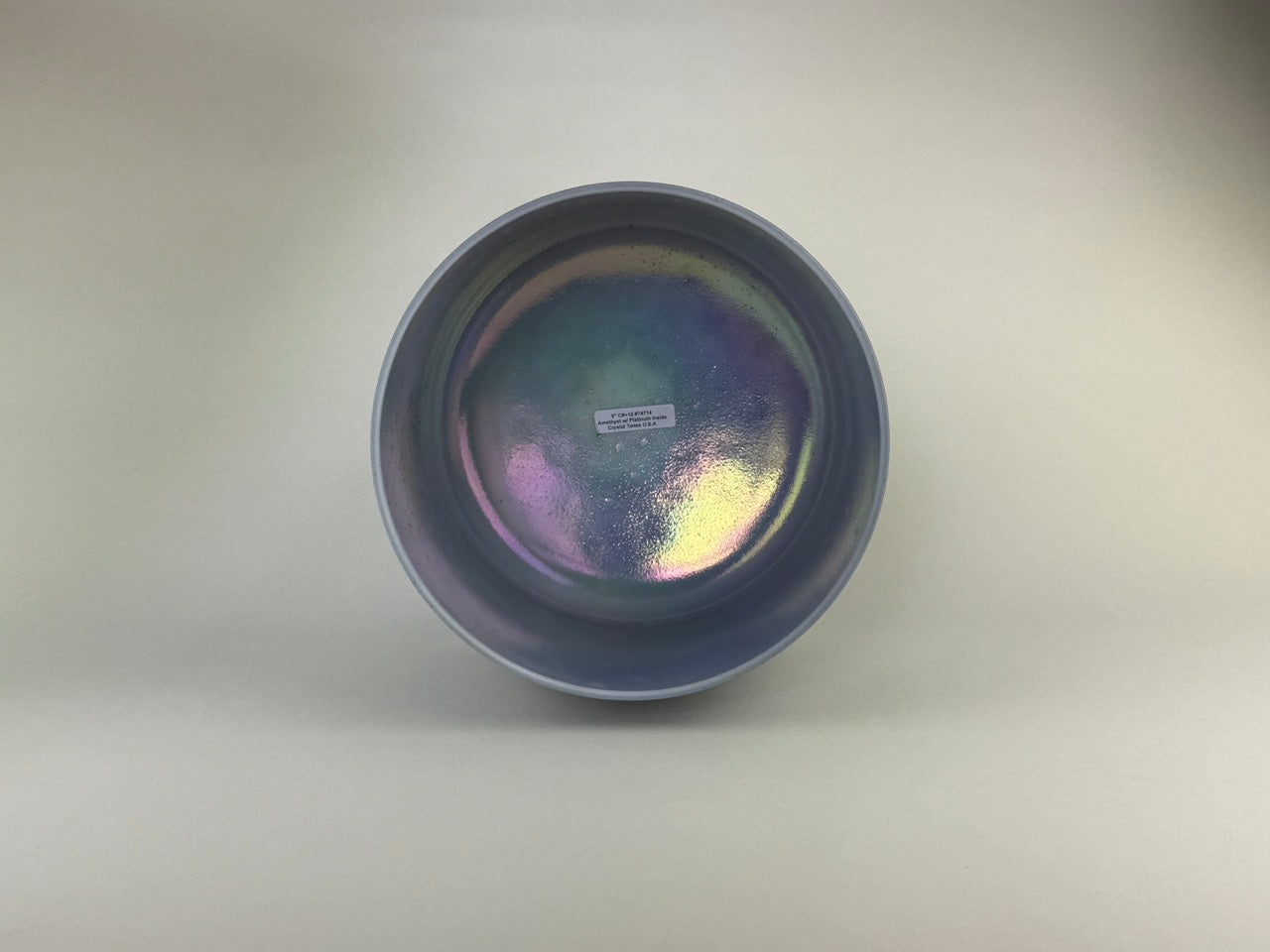 9" C#+10 Amethyst, Platinum (Inside) Alchemy™ Crystal Bowl