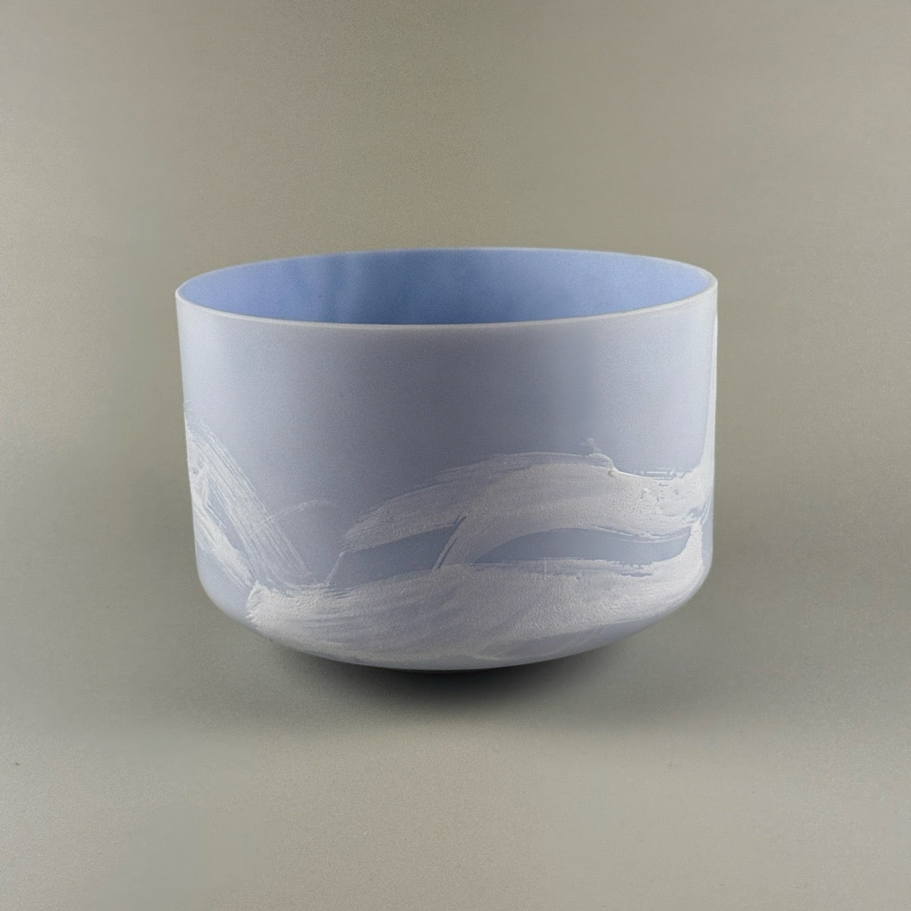 9” C#+15 Larimar Alchemy™ Crystal Bowl (Side View)
