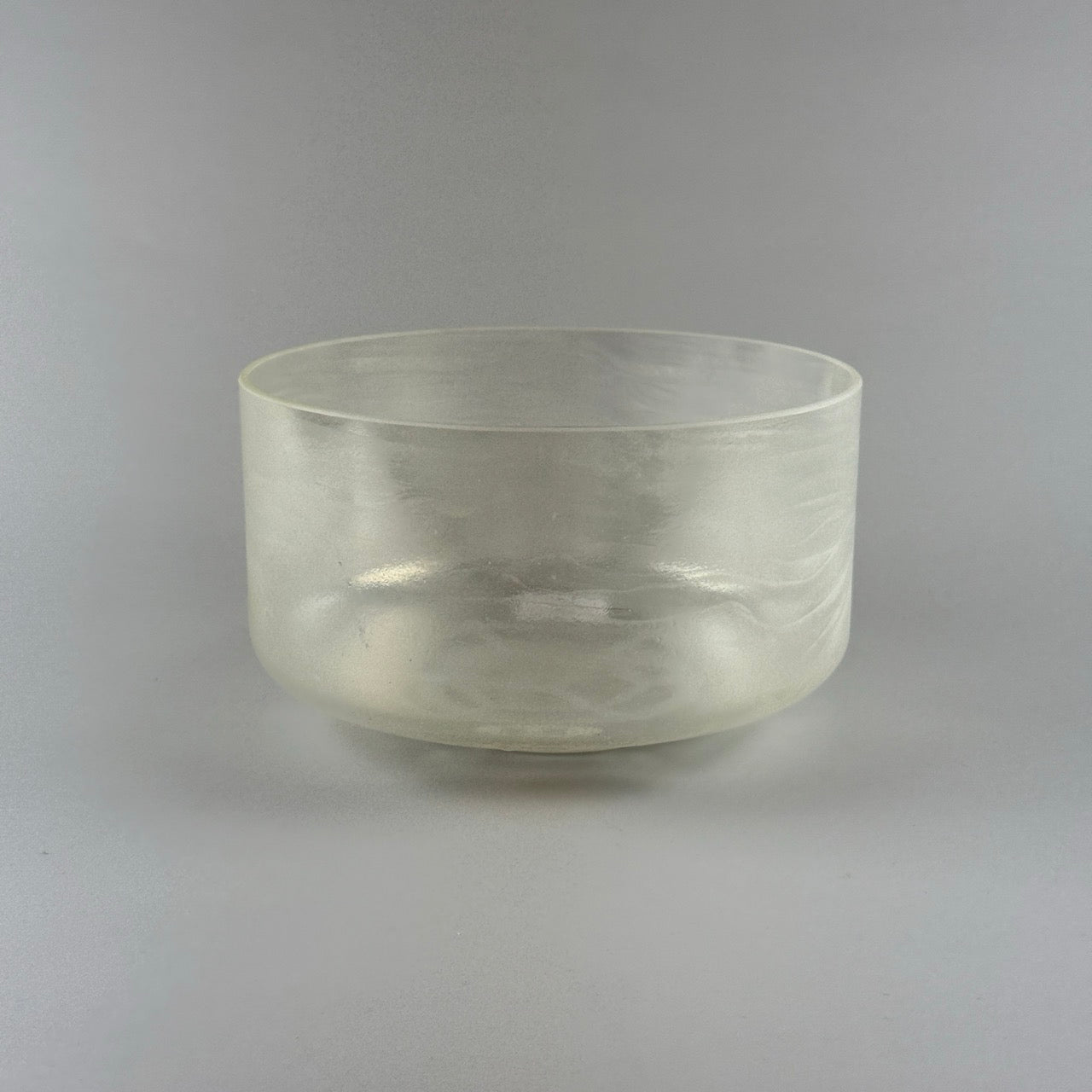 9” C#+15 Tesseract Salt, Lemon Aura Gold Alchemy™ Crystal Bowl (Side View)