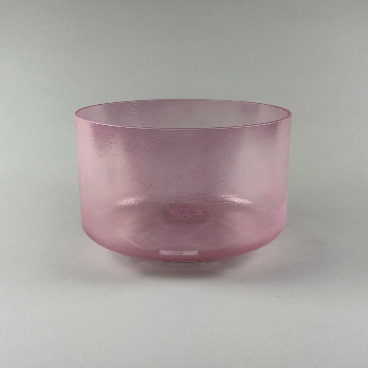 9” D-40 Tesseract Salt, Pink Aura Gold Alchemy™ Crystal Bowl (Side View)