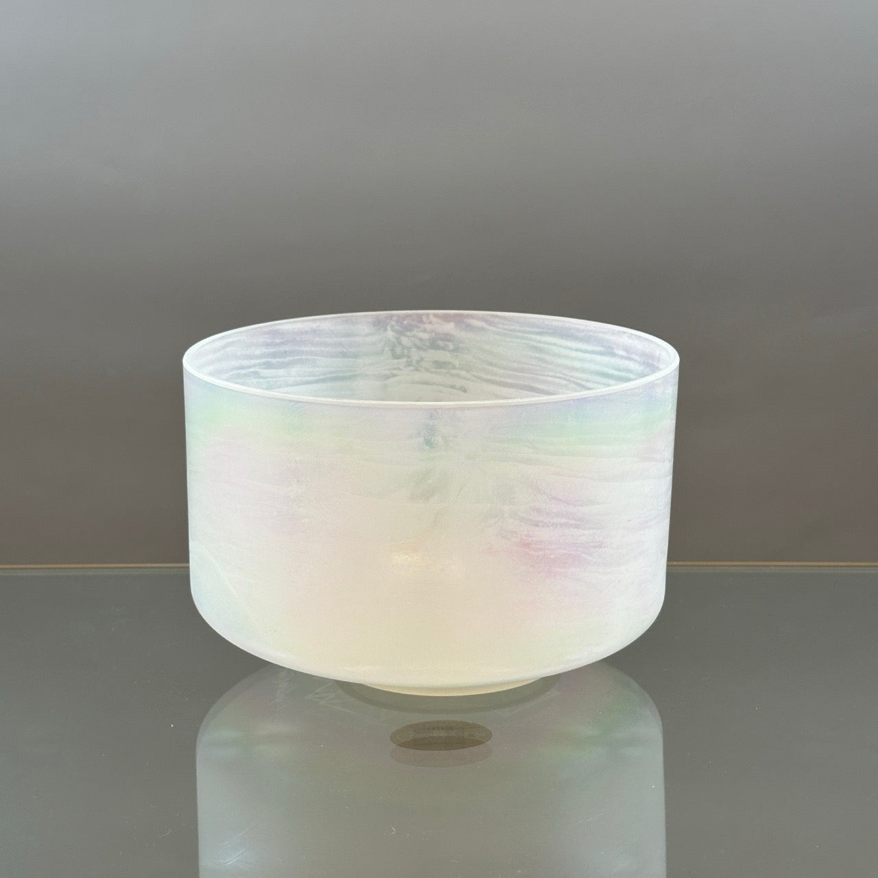 9" E-35 Great Salt Lake Salt, Platinum Alchemy™ Crystal Bowl® Side View