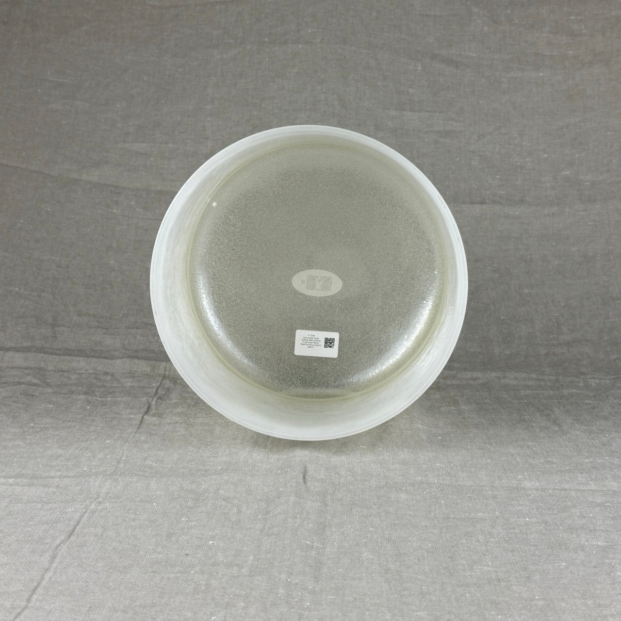 9" E-45 Lemurian Seed, Lemon Aura Gold, Platinum (Rim), Frosted Rim Inside  Alchemy™ Crystal Bowl