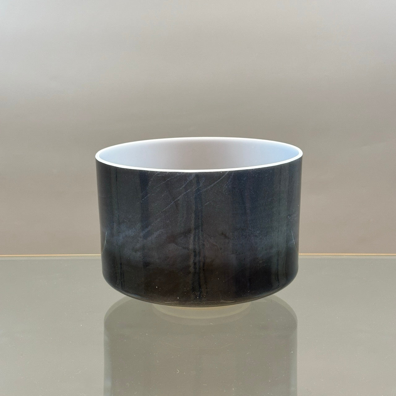 9" E0 Black Tourmaline Alchemy™ Crystal Bowl® Side View