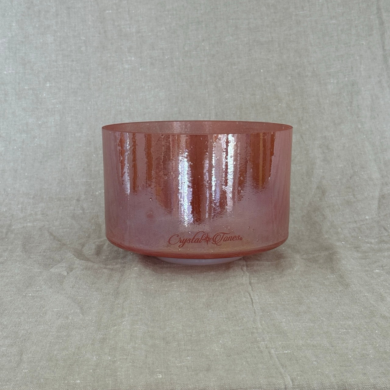 9" E+20 Rose Quartz, White Light Aura Gold Alchemy™ Crystal Bowl