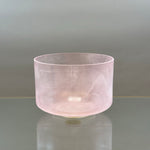 9" E+40 Sacred Feminine Kudaka Island Salt, Pink Aura Gold Alchemy™ Crystal Bowl® Side View