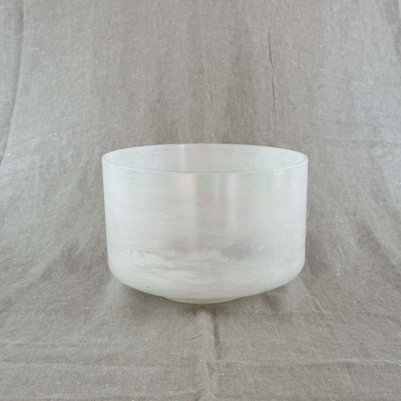 9" F+20 Great Salt Lake Salt, Platinum Alchemy™ Crystal Bowl