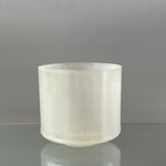 9" B+30 Advance Selenite Sage Aura Gold Frosted Inside Alchemy™ Crystal Bowl® Side View