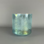 9” A+30 Lemurian Seed, Aqua Aura Gold Morph Alchemy™ Crystal Bowl® Side View
