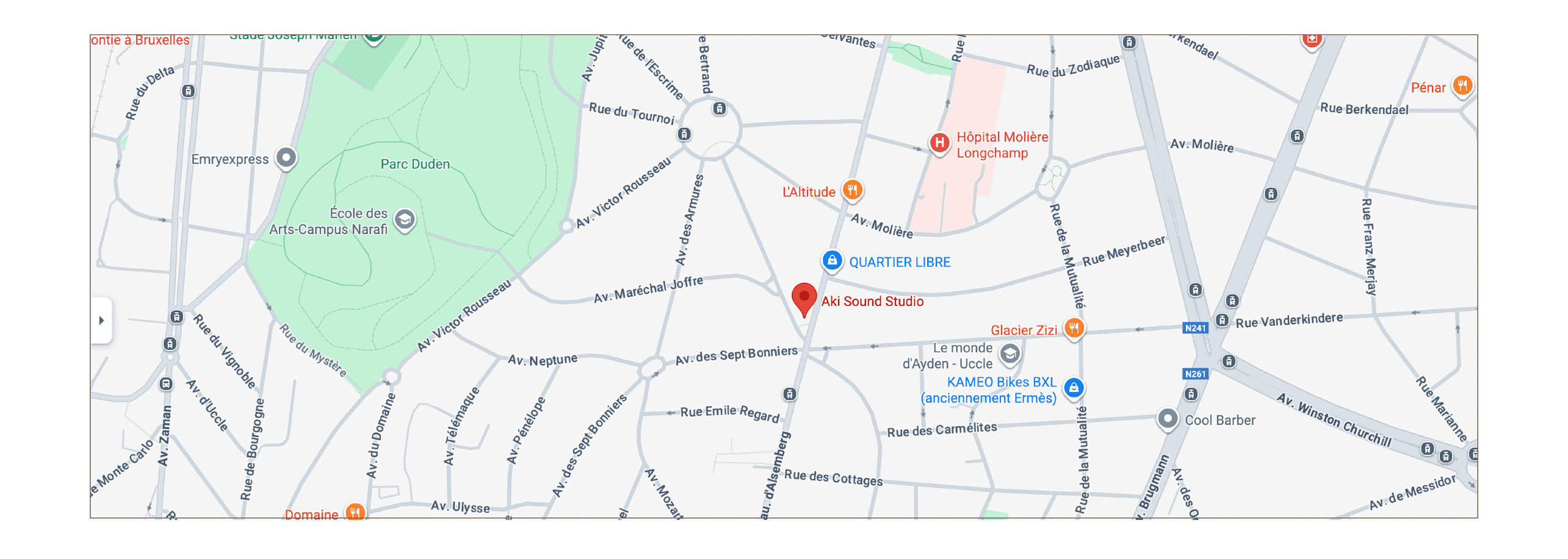 AKI Sound Studio Map