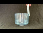 9" D+15 Aqua Aura Gold Azar Alchemy™ Crystal Bowl Video
